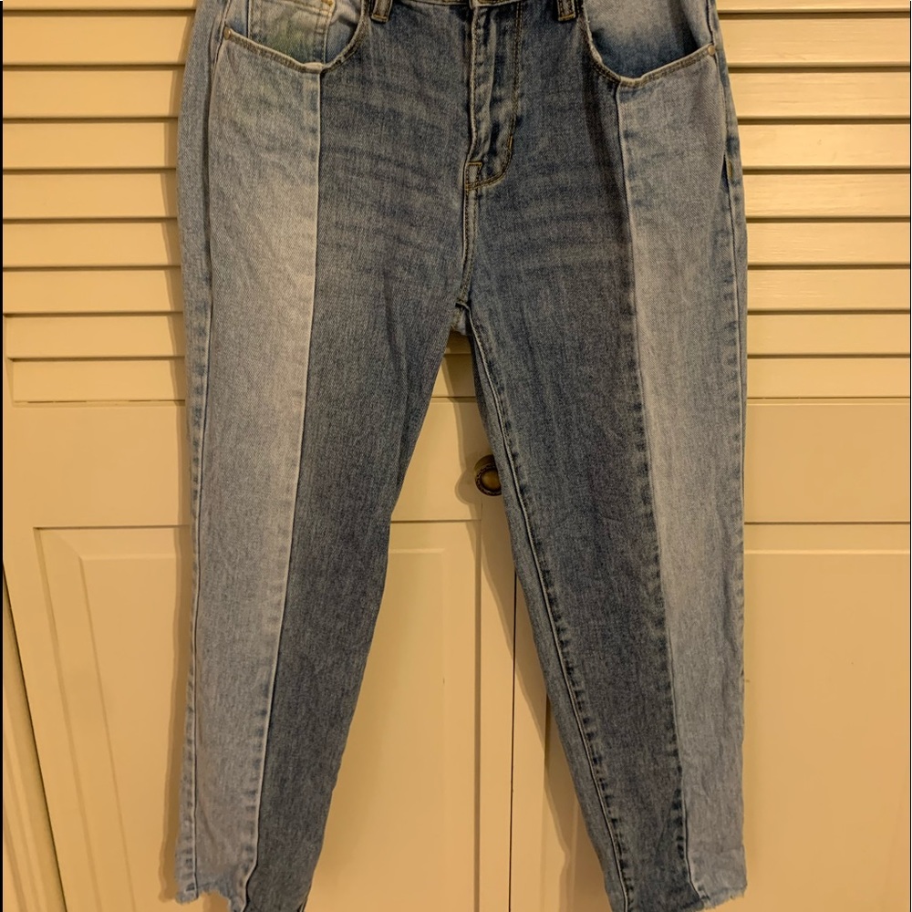 Two-tone pacsun mom jeans